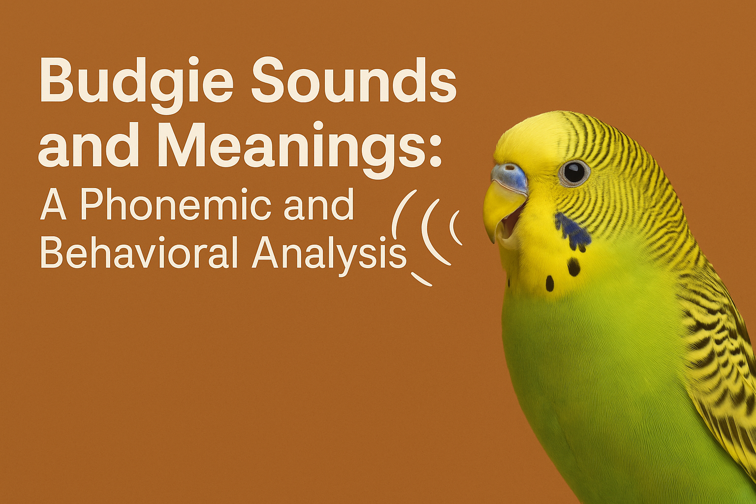 Budgie Sounds and Meanings: A Phonemic and Behavioral Analysis